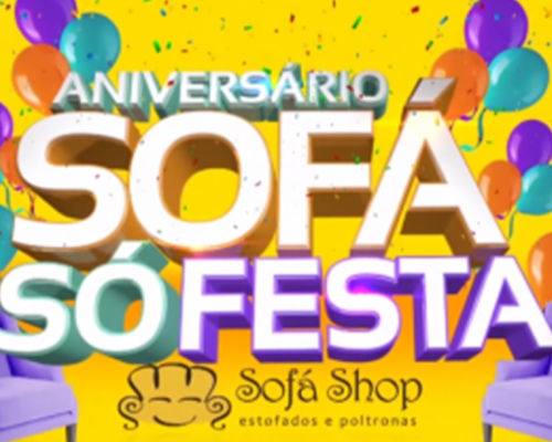 Aniversário sofá, só festa – Sofá Shop