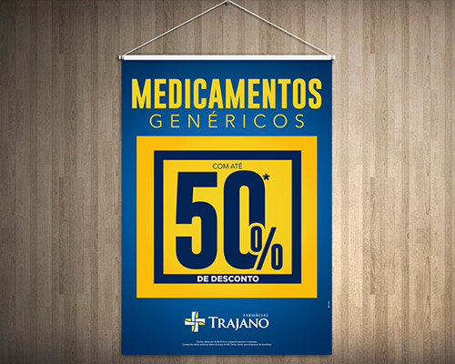 Descontos 50% – Farmácias Trajano